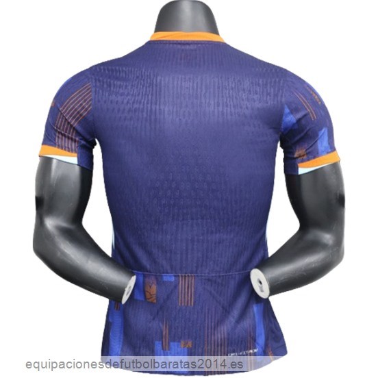 Nuevo 2ª Jugadores Camiseta Holanda 2024 Azul Baratas